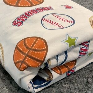 Circo twin top flat sports sheet cotton poly.